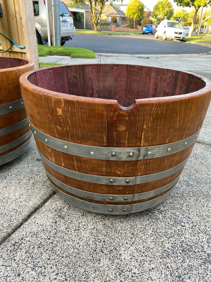 Wine Barrel Planter / Ice Bucket
